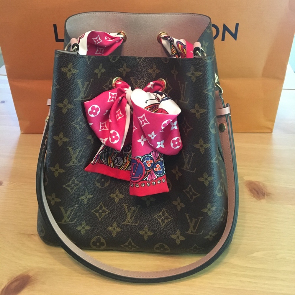 Authentic Neo Noe with added LV Silk